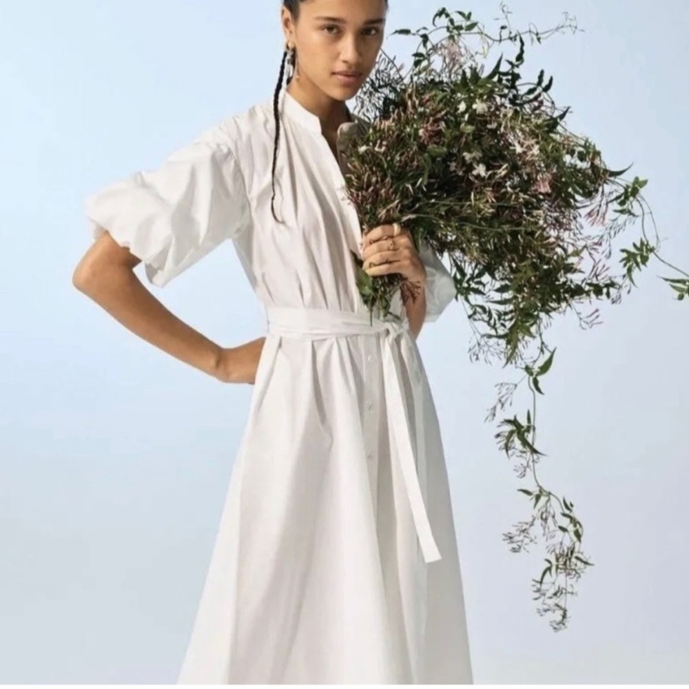 Banana Republic Midi Dress SZ S White
